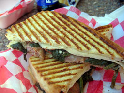 Sausage and Spinach Panini