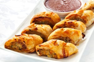 Sausage and Mushroom Rolls