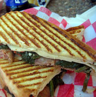 Sausage and Spinach Panini