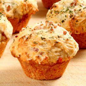Spicy Sausage and Cheese Muffins