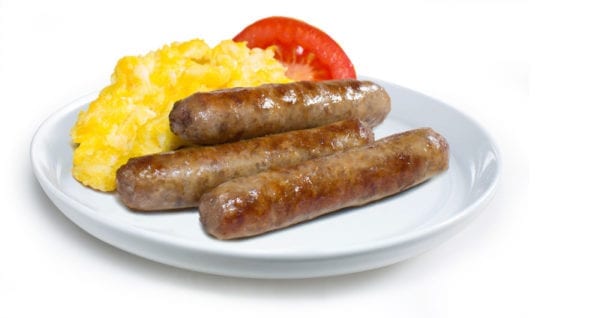 Purnell's Medium Country Sausage links on Plate