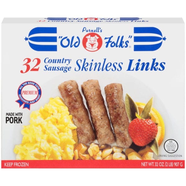 Purnell's Medium Country Sausage skinless links