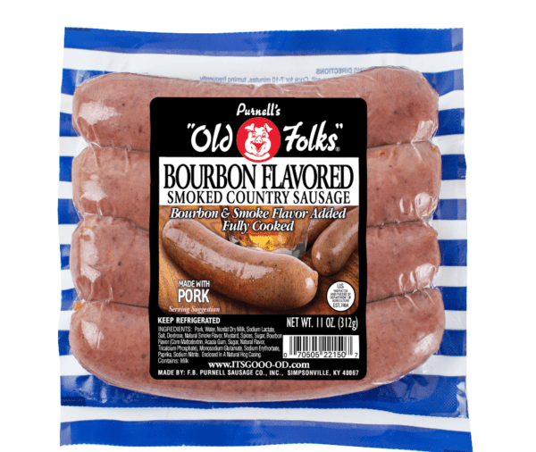 Bourbon Flavored Smoked Country Sausage Package